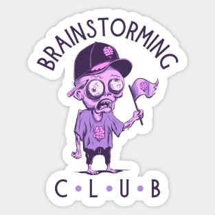 Brainstorming club Sticker